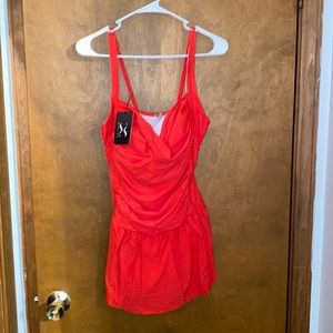 Red Women’s one piece bathing suit XL